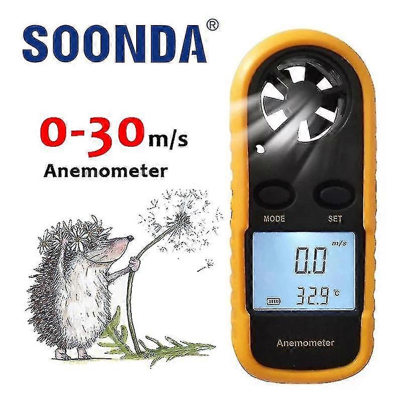 2 In 1 Handheld Anemometer zur Messung der Klimaanlage Außenwindgeschwindigkeit und Temperaturvolumen Tester Instrument Sensing Hohe Präzision