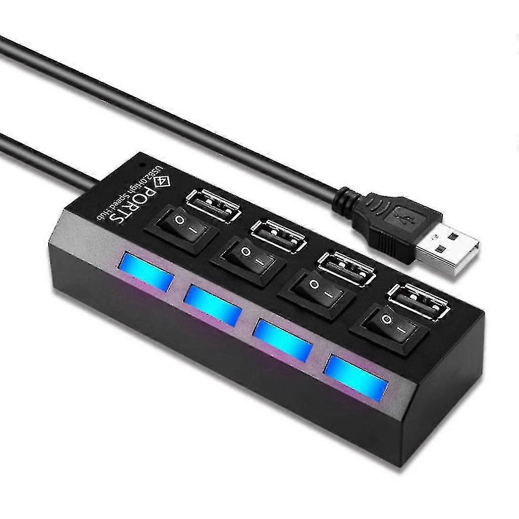 Fast Delivery Usb Hub 2.0, 4-port Usb Data Hub Splitter Multiple Expander For Windows, Vista
