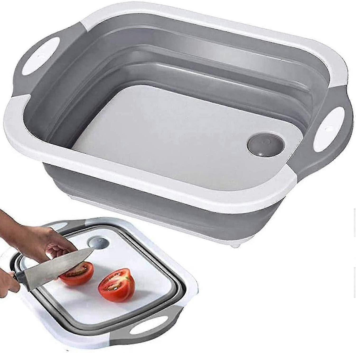 Portable Foldable Large-capacity Multi-purpose Thickened Folding Plastic Cutting Board