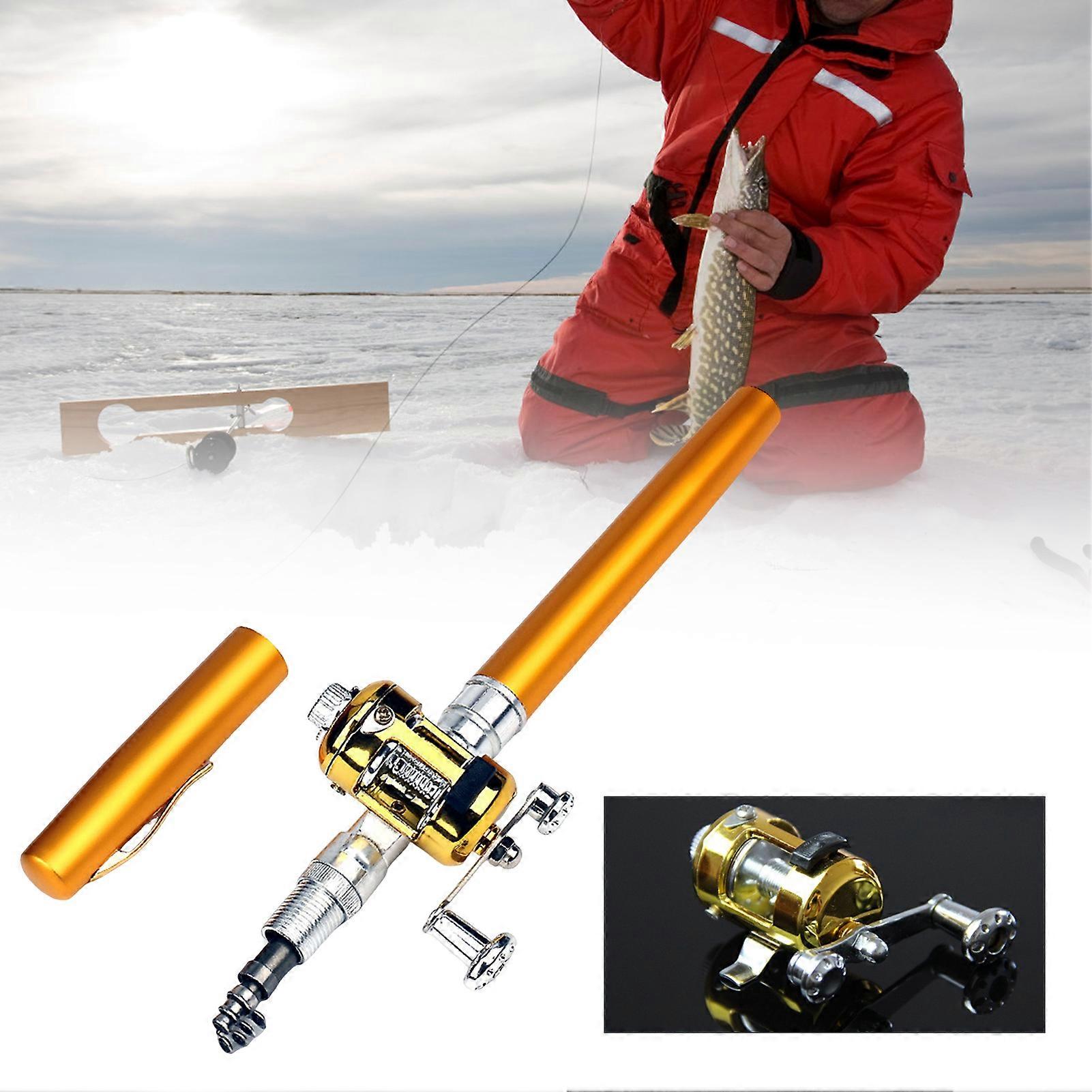 Mini Aluminium Alloy Lure Fishing Rods Ergonomic Design Comfortable to Hold Rod for Fishing Enthusiast Collectors