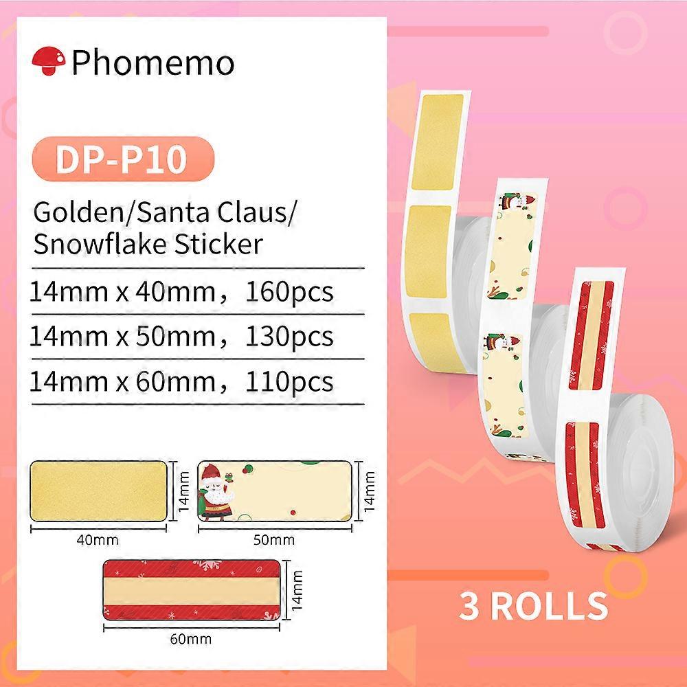 Phomemo D30 Thermal Label Self-Adhesive Label Paper Transparent Circle for D30/D30Pro Label Printer Suitable for Home Office