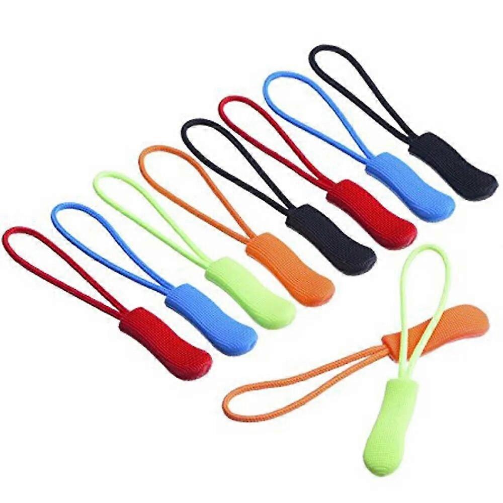 New 10-80pcs Zipper Pull Puller End Fit Rope Tag Replacement Clip Broken Buckle Fixer Zip Cord Tab Travel Bag Suitcase Tent