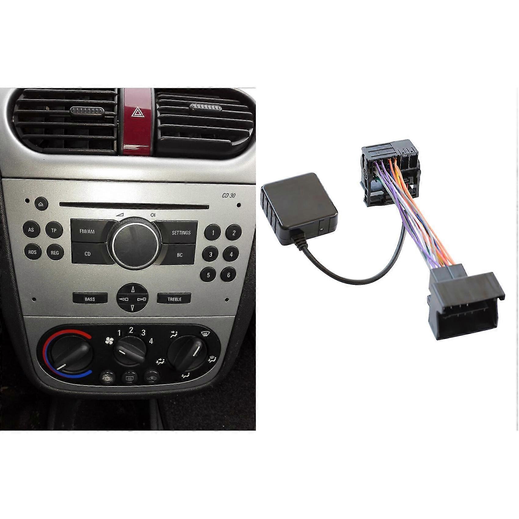 Audio Bluetooth 5.0 Receiver Aux Adapter For Opel Astra Cd30 Cdc40