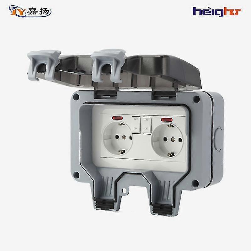 Weatherproof Outdoor Socket With Separate Switch And Display