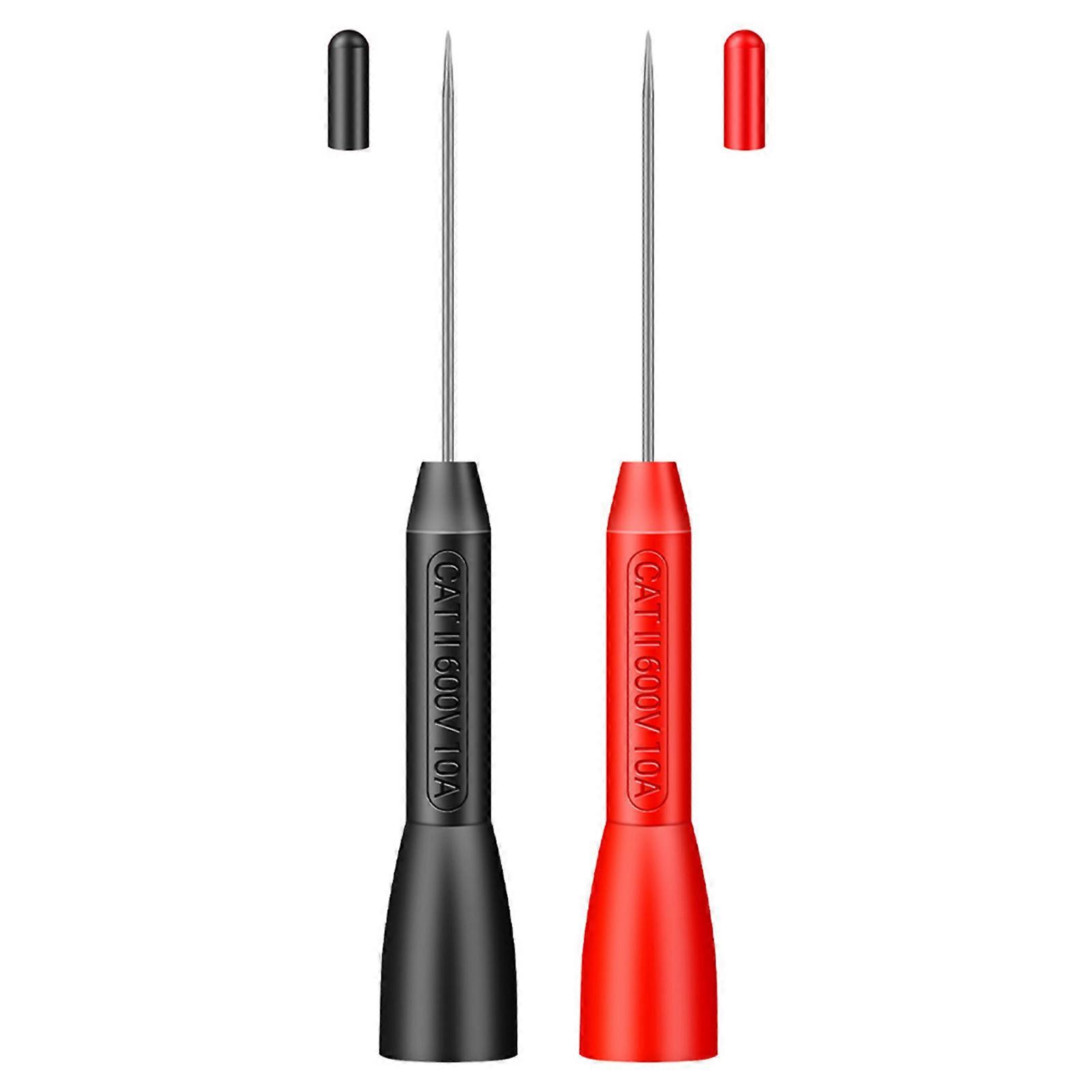 2 Pcs 1 mm Test Probe Pins Non-Destructive Insulation Wire Piercing Needle Test