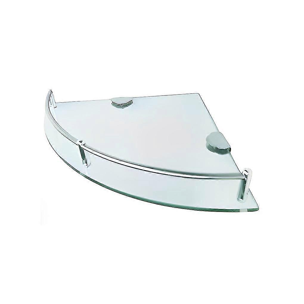 Cornershelf زجاج الحمام على شكل مروحة الزجاج المقسى مرآة تلميع