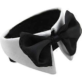 Dog Bow Tie Wedding Dog Collar Pet Collar Regulowana muszka Muszka Odpowiedni dla dużych psów 55,8-63,5 cm