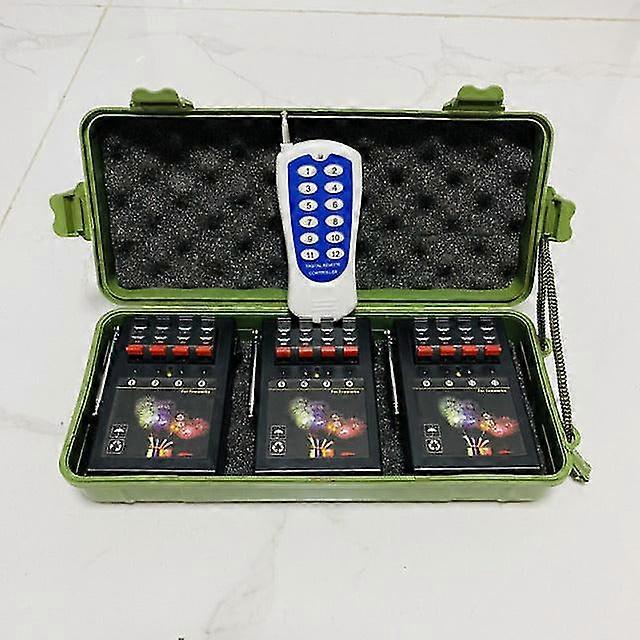 3X4 12cues δέκτης φωτισμού Τηλεχειριστήριο Γάμος Sparklers Machine Ασύρματο σύστημα πυροτεχνημάτων Κρύο σιντριβάνι φωτιάς Κόμμα υπαίθρια