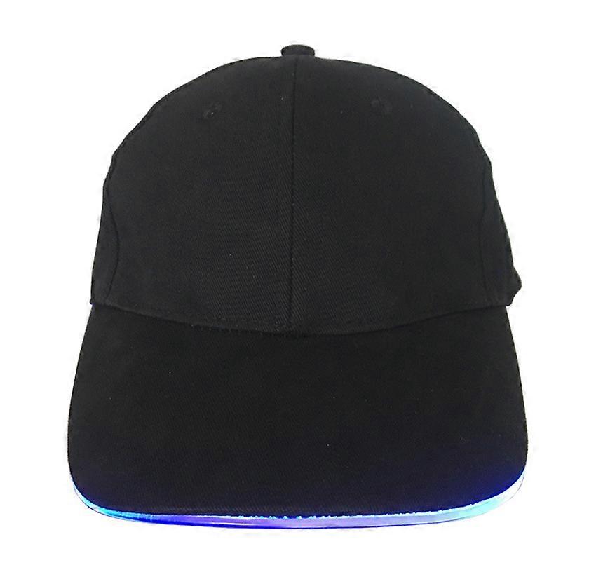 3 Mode Adjustable Fit LED Light Up Hat (Black Fabric)