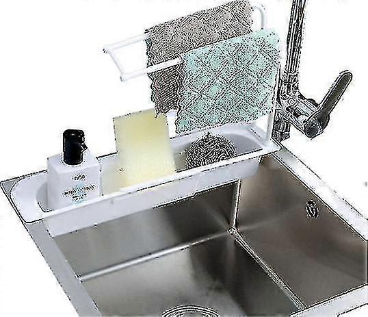 Telescopic Sink Storage Rack White