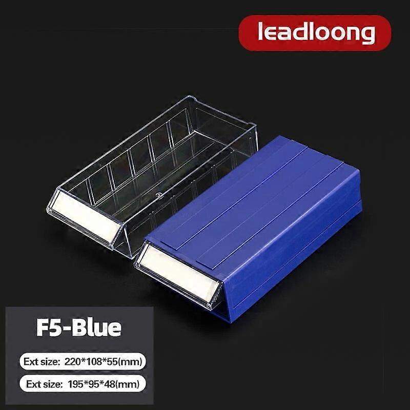 F5 4/6 Pieces 220*108*55mm Hardware Storage Box Screws Nails Component Beads Drawer Case For Building Blocks Showcase