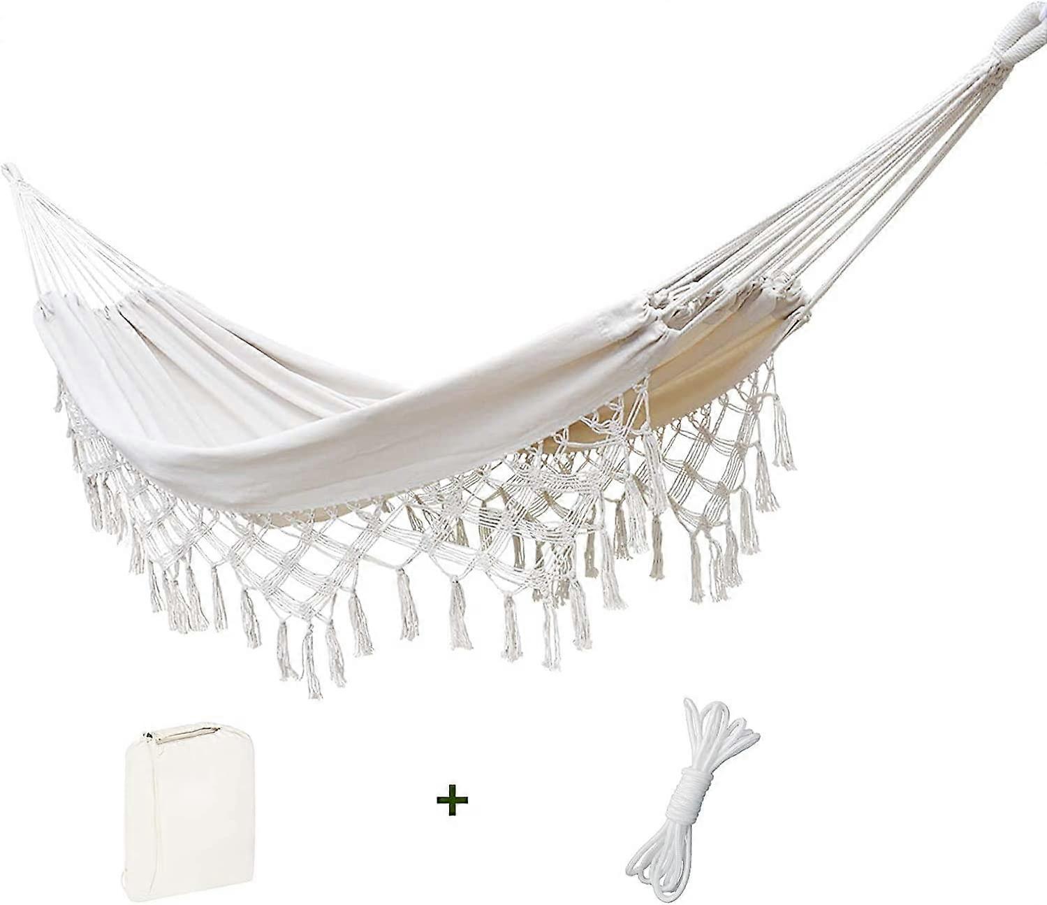 Double Hammock,White, Max Load: 500 lbs