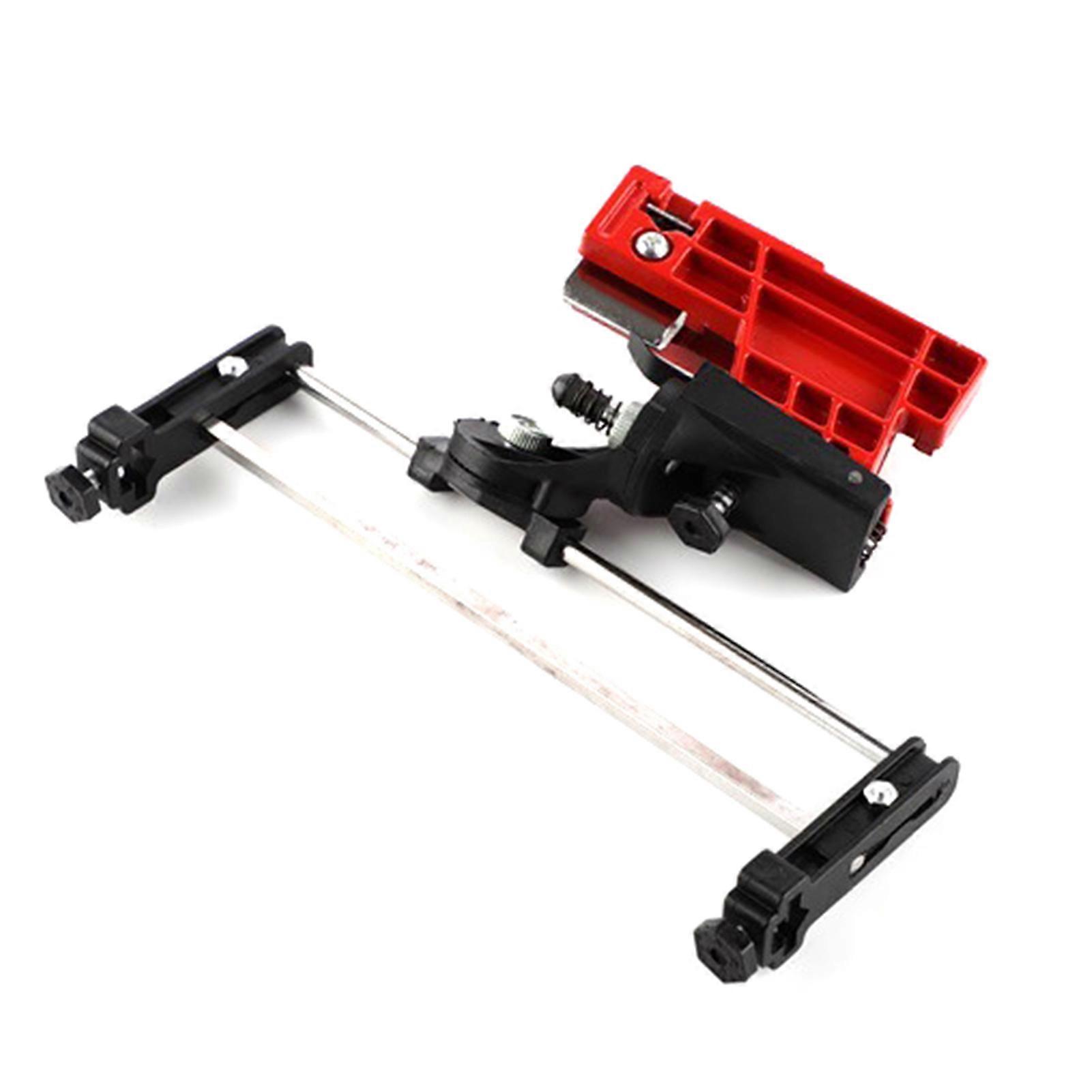 Bar Mounted Chainsaw Sharpener File Kit Manual Filing Guide with 5/32 Inch Round File Plastic Handle for Sharpening Chain Saw