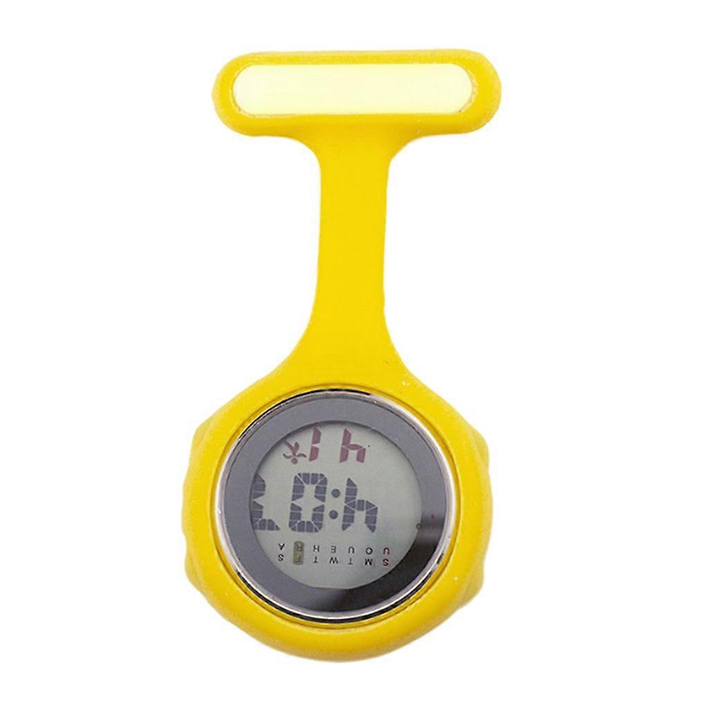 Hanging Alarm Clock Digital Clock with Pin Yellow