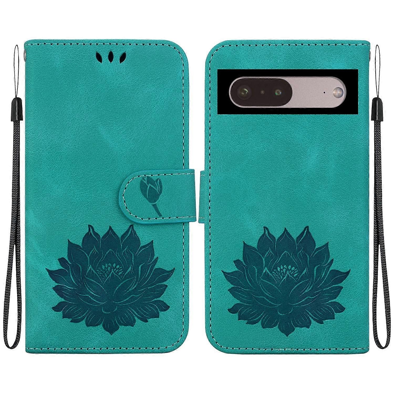 Lotus Embossed Leather Case For Google Pixel 7 Pro
