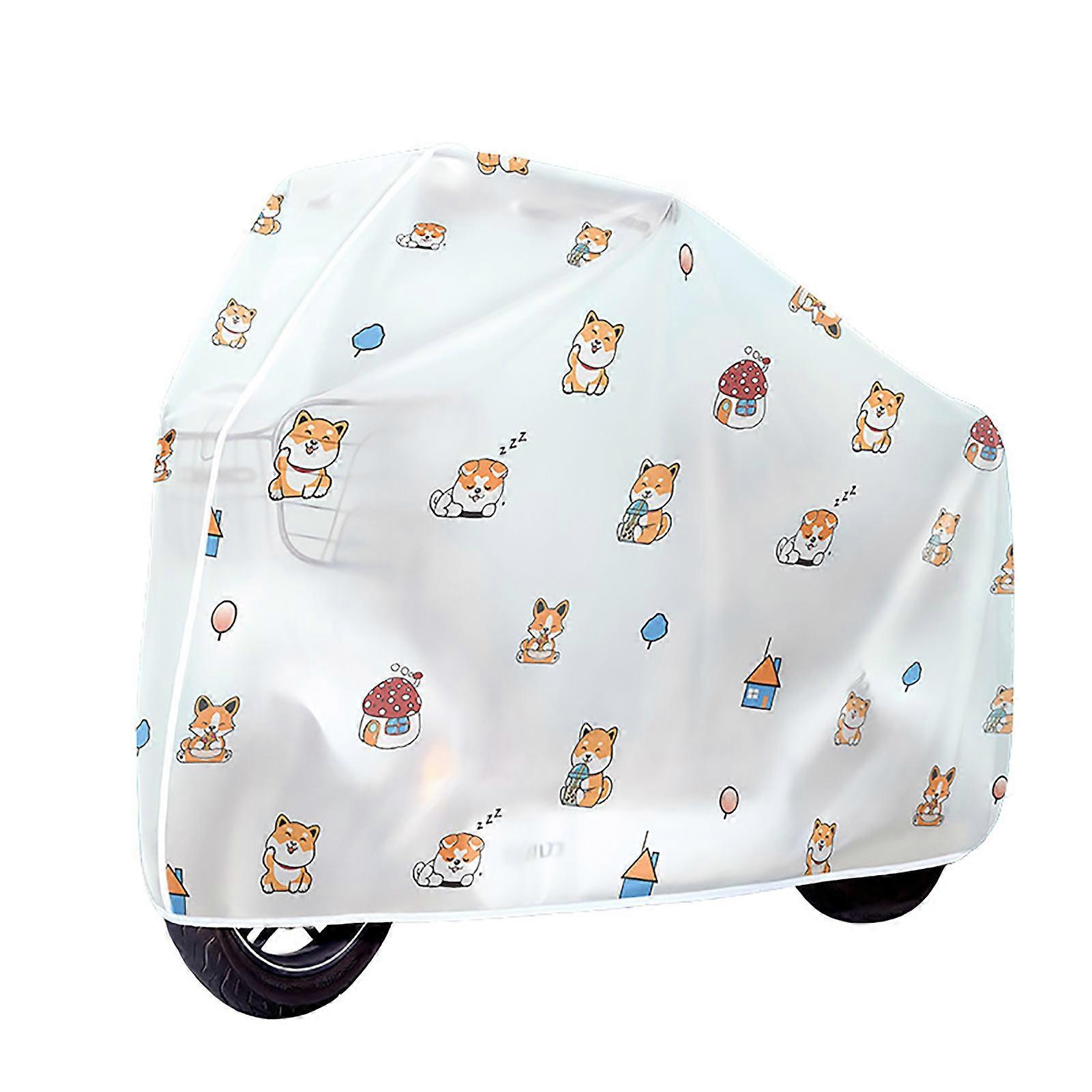 Vandtæt motorcykelovertræk PEVA hurtigttørrende universal scooterovertræk til elektriske cykler