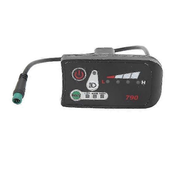 Display Panel ,Electric Bike Led Power Display Panel Electric Bike Modification Display Meter With Waterproof 5p Male Plug For 22.2mm Handlebars