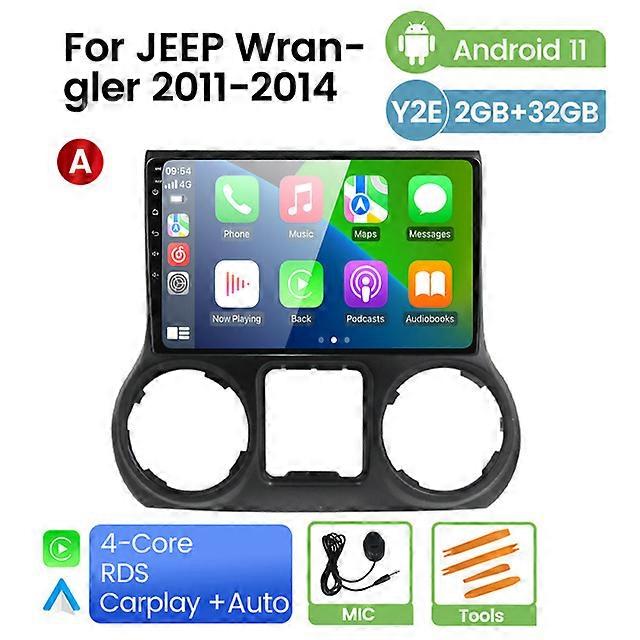Pentru Jeep Wrangler 3 JK 2010 - 2018 Car Radio Multimedia Video Player Navigation stereo GPS Android 11 No 2din 2 din DVD Carplay