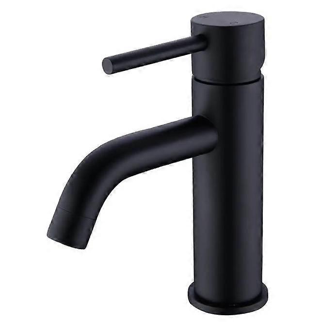 Single Lever Brass Basin/Bathroom Faucet Single Hole,Matte BlackBathroom Sink Faucet Bathroom Balcony Sink Faucet