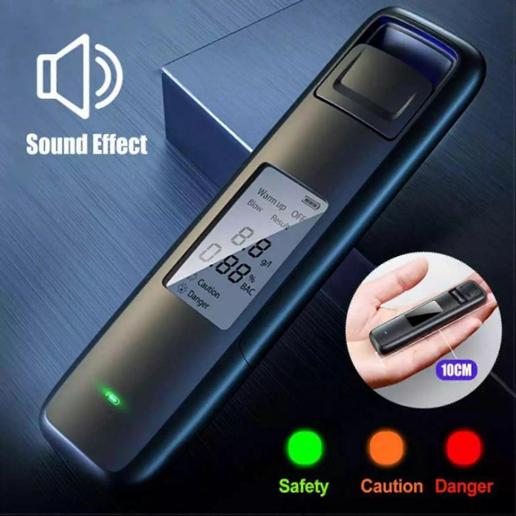 Portable digital breath tester, for personal and professional use Black