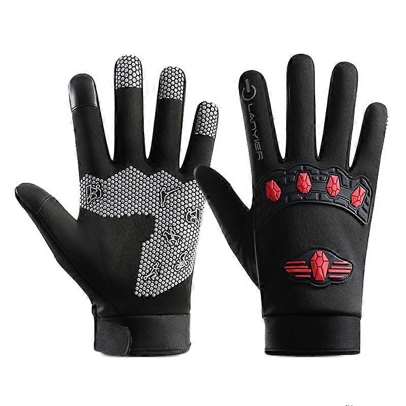 LANYIER Men Outdoor Motorcycle Warm Gloves Average