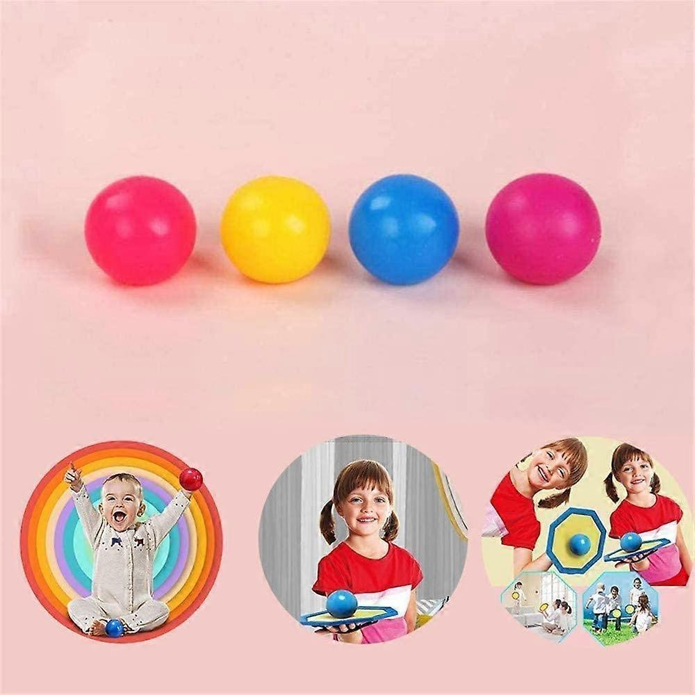 4PCS Ceiling Balls-Fluorescent Sticky Wall Balls Decompression Relax Toy