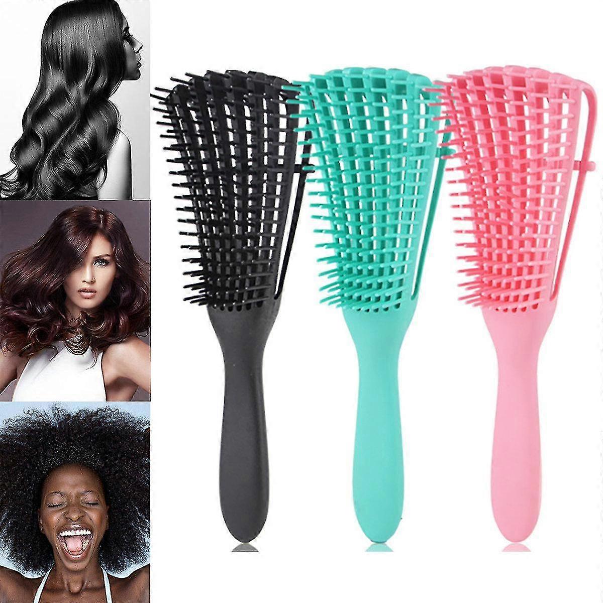 comb scalp brush anti-static styling hair tools pink