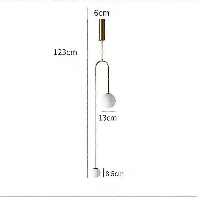الحديثة زجاج الكرة قلادة ضوء أدى السرير شنقا الإضاءة الشمال الذهبي الفاخرة المدخل غرفة المعيشة غرفة نوم ديكور داخلي مصباح