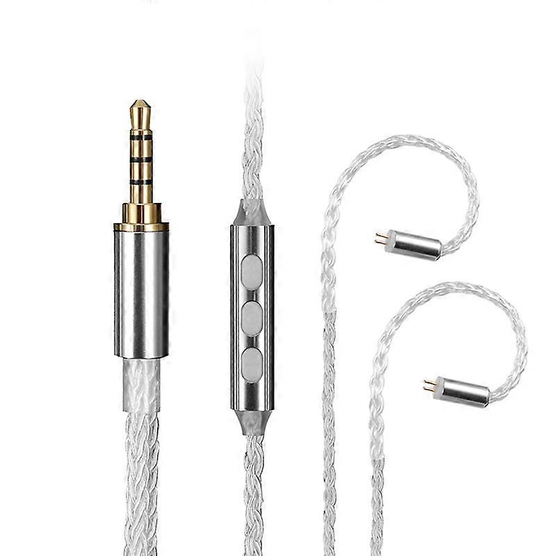 Replacement Upgrade Cable 3.5mm/Type-C 8Core 2Pin 0.78mm Plug Headphone Cable