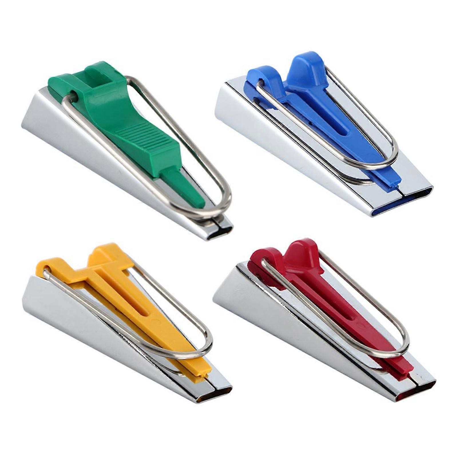 Bias Tape Makers for Sewing - 4PCS DIY Decor Hand Tools Package