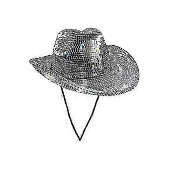 Disco Ball Cowboy Hat, Mirrored Ball Cowboy Hat, Bachelorette Bachelor Party Hat