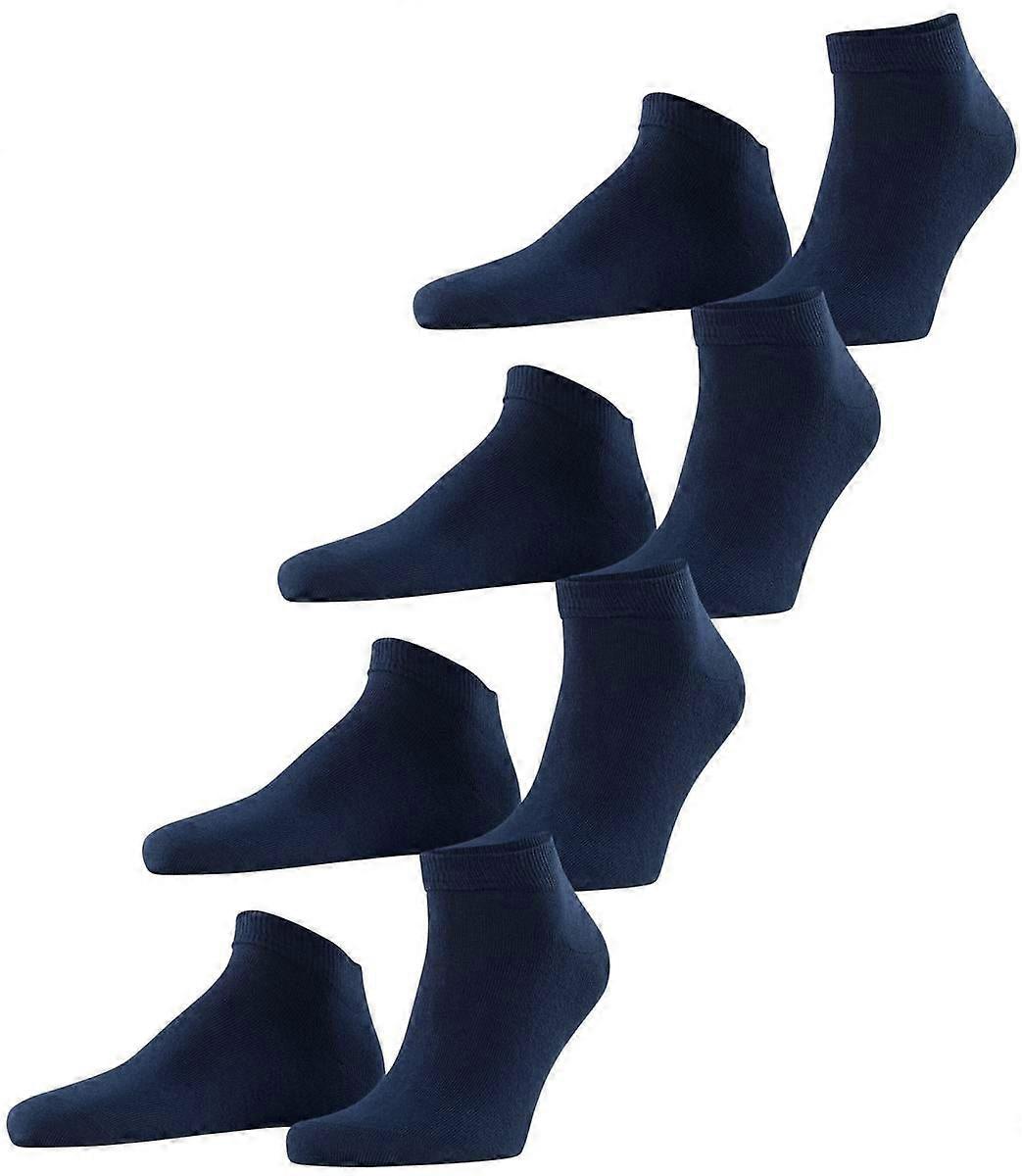 Esprit Solid Sneaker 4 Pack Socks - Marine Navy