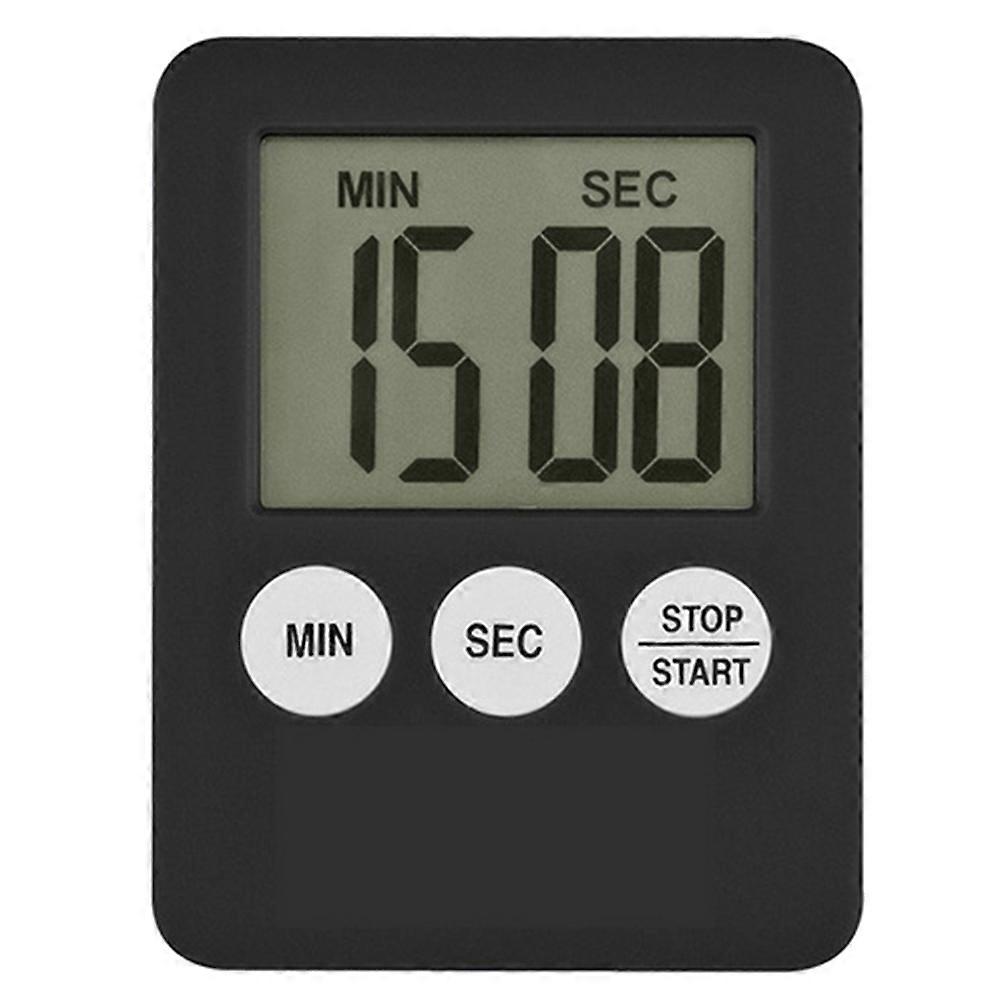 Super Thin LCD Digital Screen Kitchen Timer Square Cooking Count Up Countdown Alarm Magnet Clock