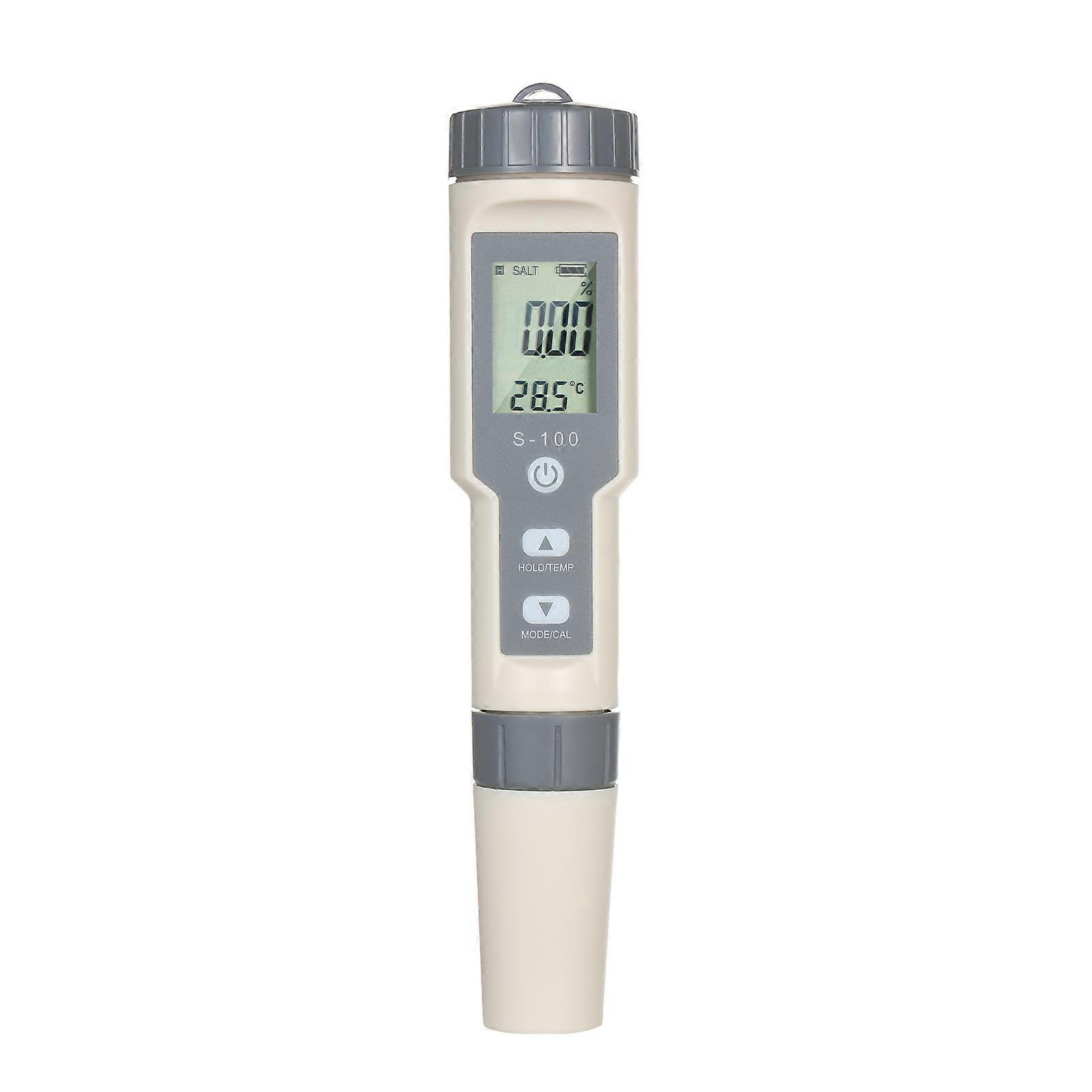 4in1 Pen Type Portable Water Quality Analysis Device Tester Salinity/EC/TDS/Temp Meter Multifunctional with ATC Function