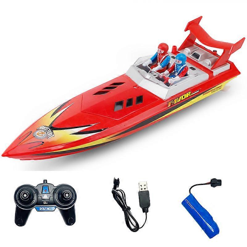 2.4G wireless electric remote control boat, high-speed speedboat, water sports rowing toy