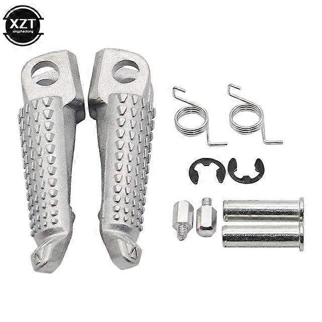 Motorcycle Front Rear Footrests Foot pegs Foot Pedal Spring For Kawasaki ZX6R ZX10R ZX9R Z1000 Z750 Z750S ER6N