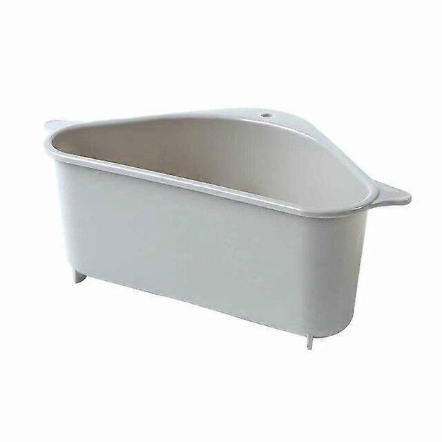 Kitchen Triangular Sink Strainer Drain Fruit Vegetable Drainer Sponge Rack Storage Tool Basket Suction Cup Sink Filter Rack Tool