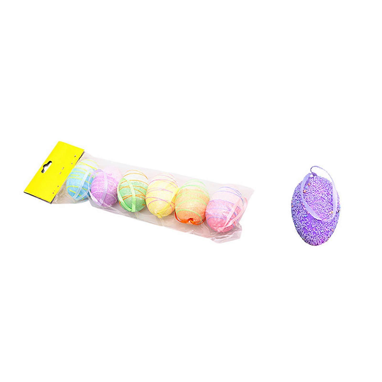 DIY Multipurpose Creative Ornaments Foam 40*60mm Kids Gift Easter Multicolor Egg Decoration