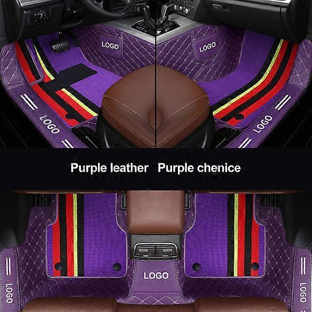 Full Coverage Double Layer Custom Leather Car Mats For BMW All Medels X3 X1 X4 X5 X6 Z4 525 520 F30 F10 E46 E90 Auto Accessories