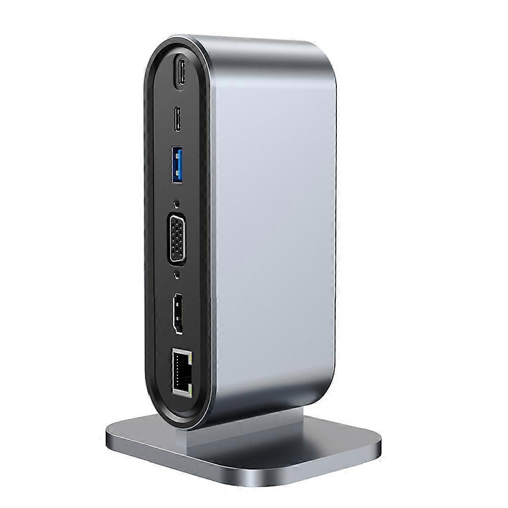 13 in 1 Usb Type C HUB USB C Vertical Dock Station 4K Thunderbolt Hub 3.0 TF SD Reader Ethernet Network for MacBook Pro/Air