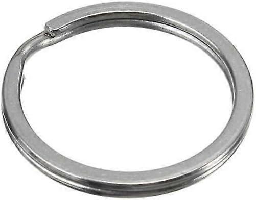10 Pcs 25 mm Metal Flat Split Key Ring Circular Keychain Hoops Keyring Loop Keyring Connector