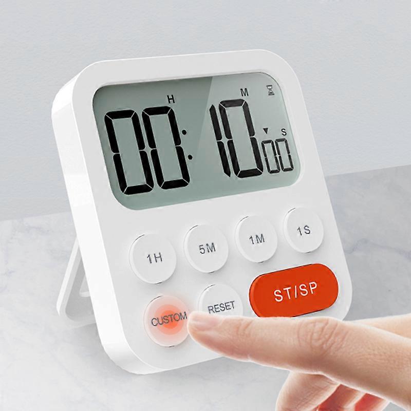 Kitchen timer, kitchen timer, digital stopwatch and countdown timer with custom modes, 3 volume levels for exams