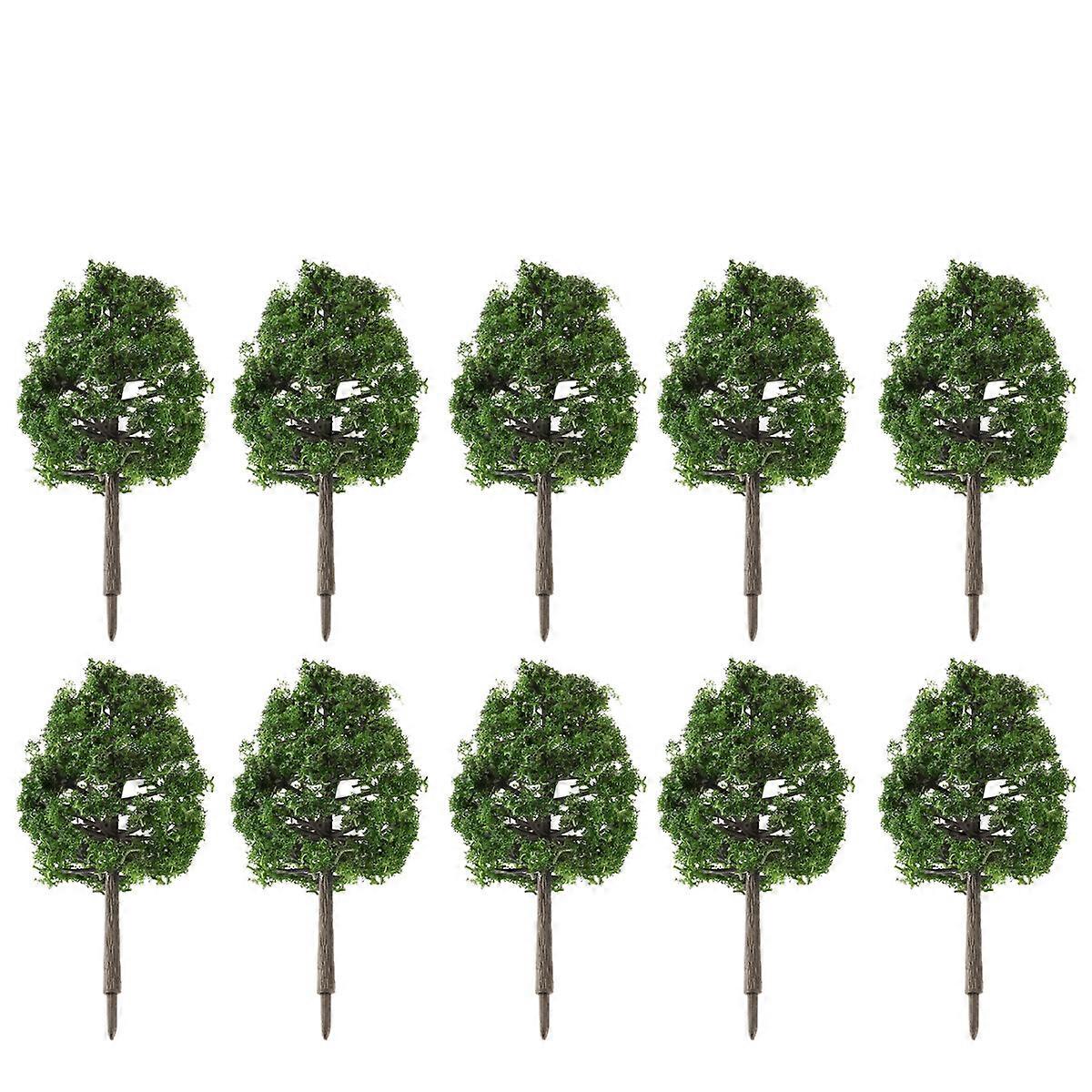 Winomo 20pcs 9cm Landschaft Modell Baum Simulation Baum (Dunkelgrün)