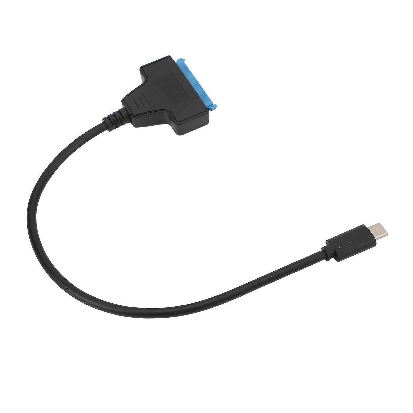 SATA to USB 3.1 Type C Adapter Cable Support UASP 6Gbps Hard Drive Converter Cord for 2.5 Inch HDD SSD 