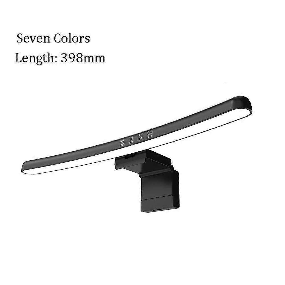 Computer Monitor Light Bar Stepless Dimmable Touch Switch Monitor Lamp Computer Game LED 7 Colors Steps Lamp USB