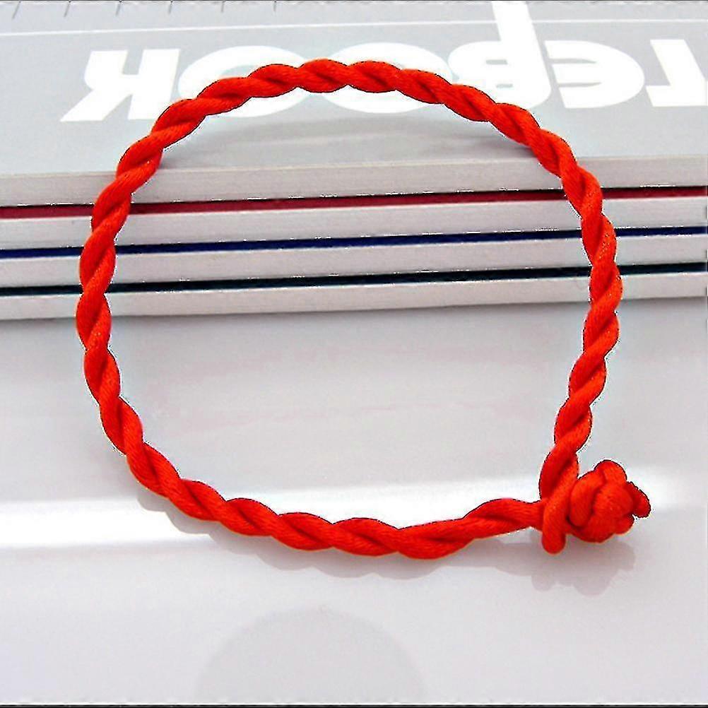 50pcs Red Rope Bangle Handmade Good Lucky Bracelet Cord Craft Weave String Line Xxf