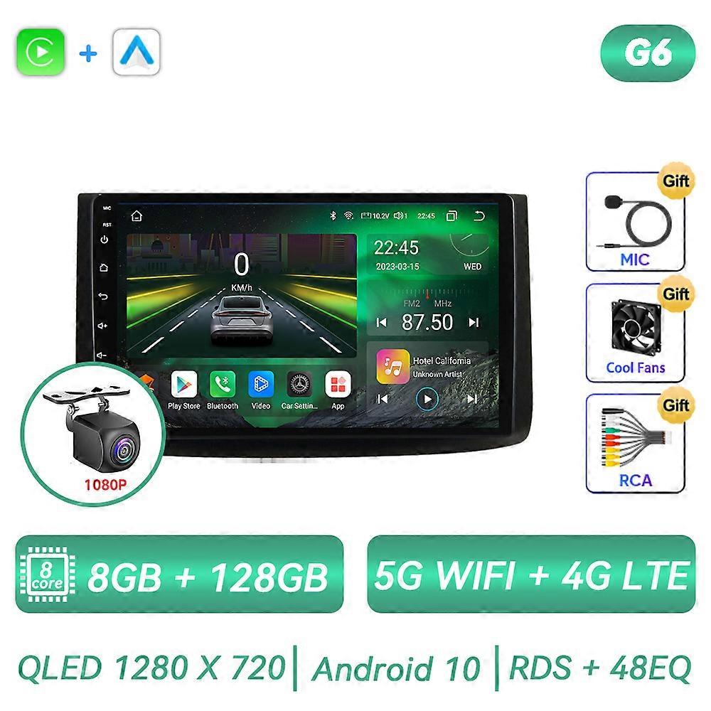 Car Radio Android For Chevrolet AVEO T250 2006 - 2012 Auto Stereo Car Multimedia Player Carplay GPS Navigation QLED Touch Screen