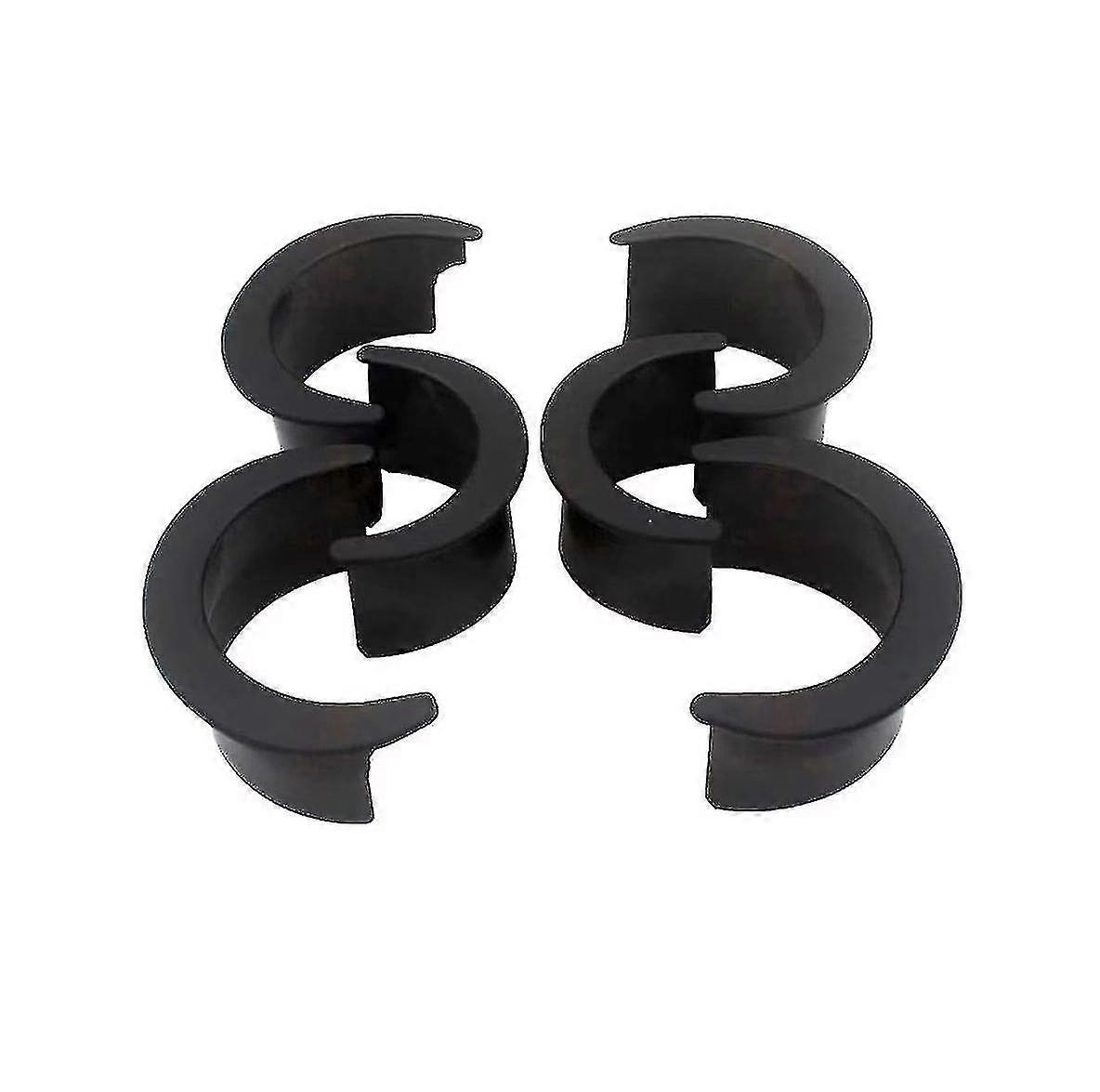 Botao Billiard Hole Pocket Billiard Table Liners Plastic Pool Table Pocket Replacement Durable Accessory Set(6pcs, Black)