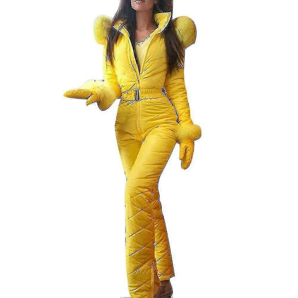 المرأة الشتاء الدافئة الثلج في الهواء الطلق الرياضة السراويل التزلج دعوى للماء jumpsuit