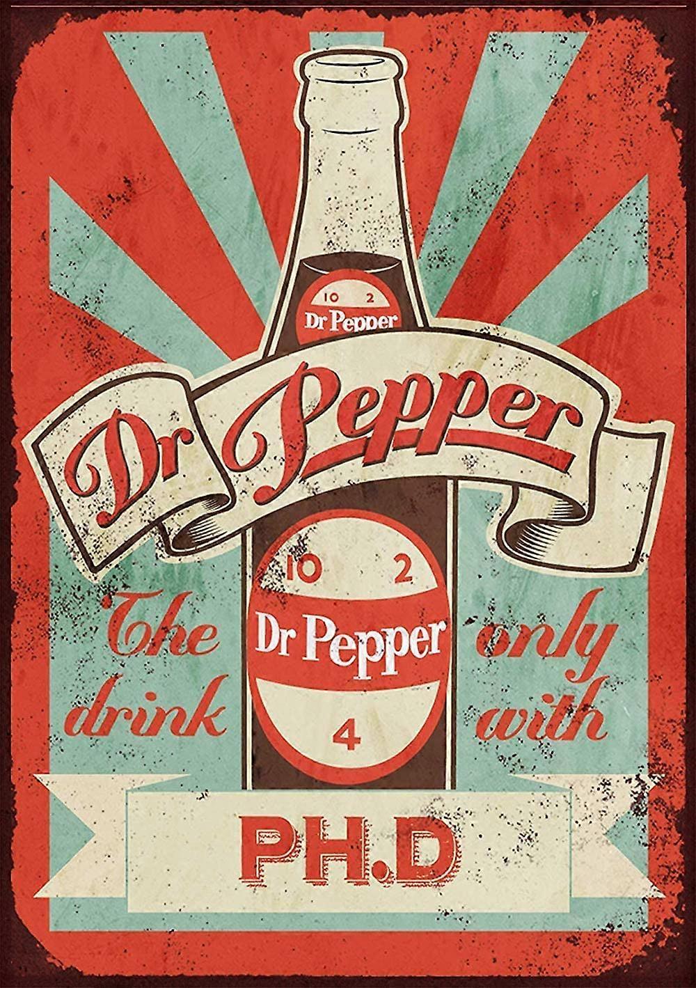 Dr Pepper Metal Wall Art Tin Signs